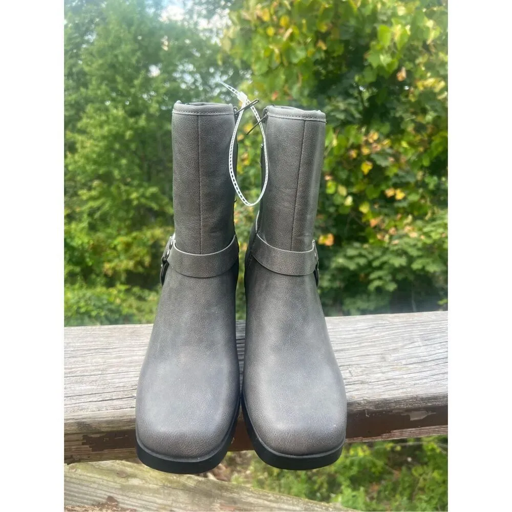 Soda "Addax" ~ Women's Square Toe Low Heel Ankle Boots with Belted Straps Sz 9 N - Image 7