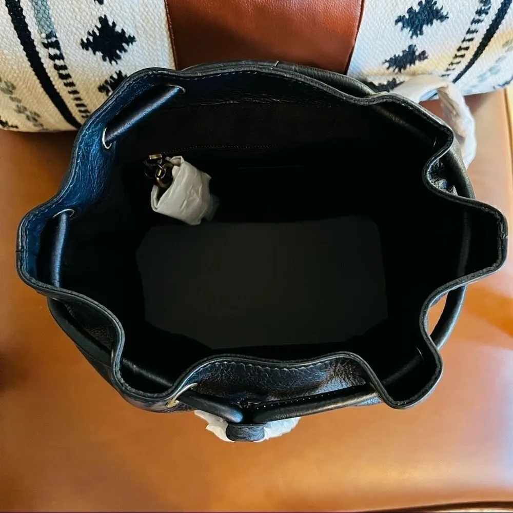 Frye Jade Studded Leather Backpack, ADJUSTABLE Chain/Leather‎ Strap, Black, NWT - Image 13