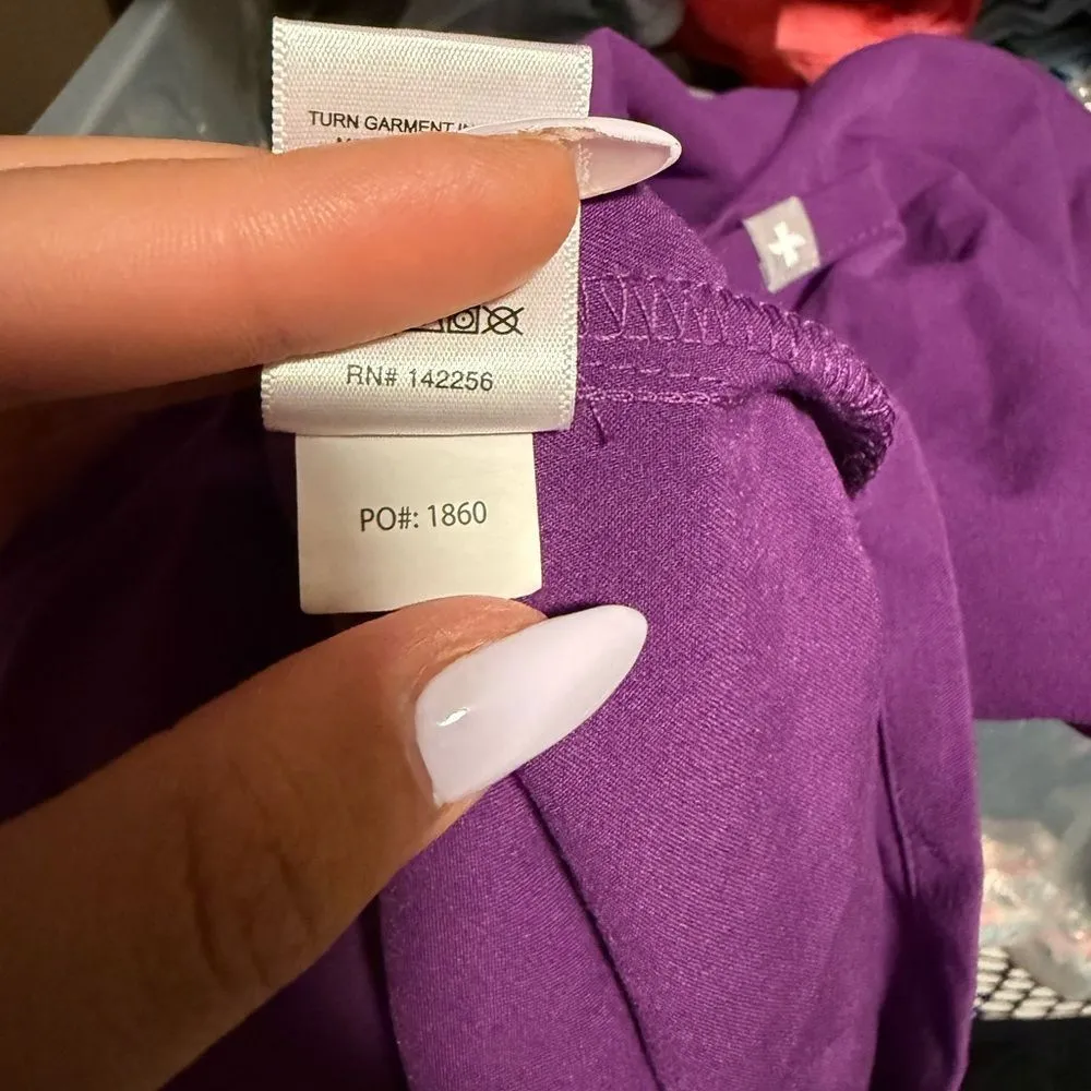 FIGS Catarina One-Pocket Scrub Top Purple- Size Small - Image 9