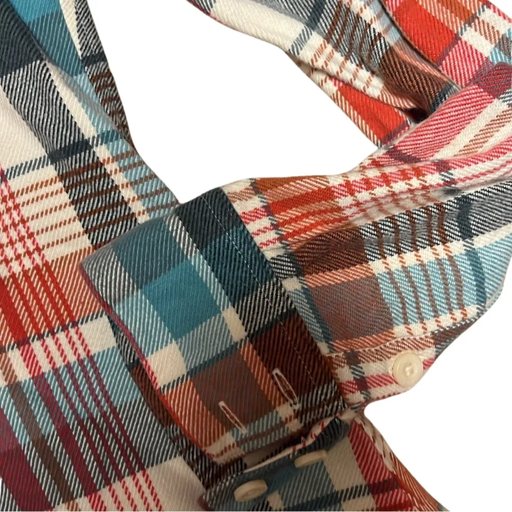 Patagonia W's Long-Sleeved Fjord Flannel Shirt sz 2 - Image 3