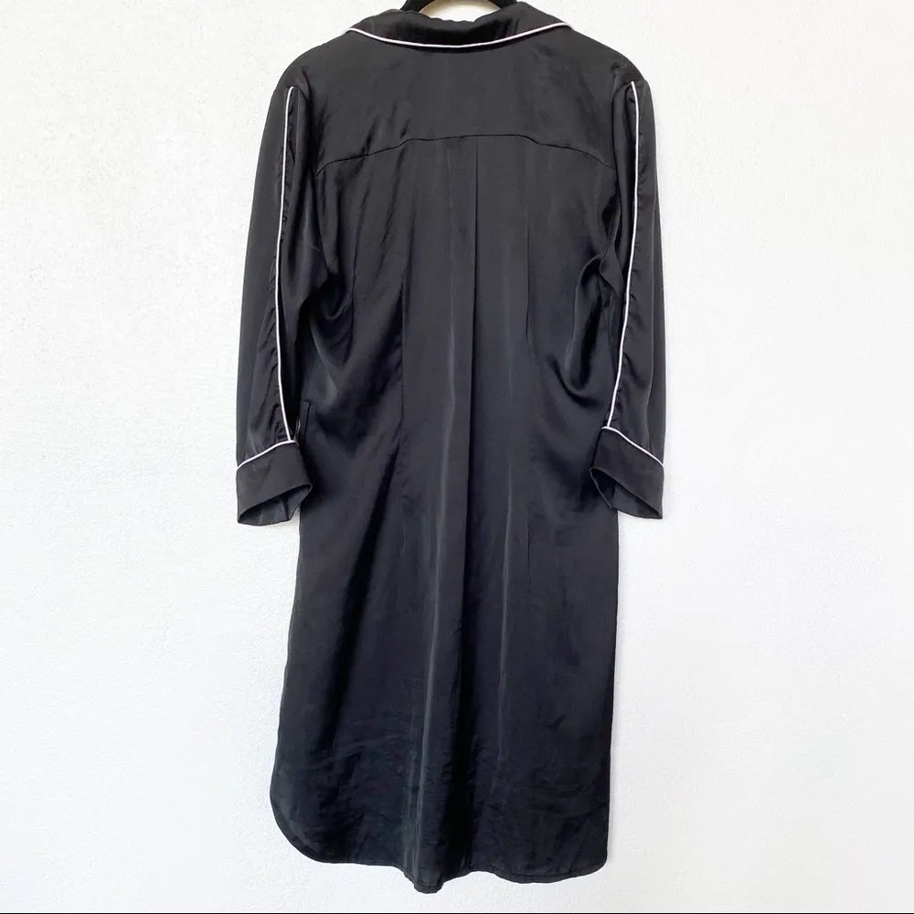 bebe Contrast Trim Loungewear Shirt Dress Size XS - Image 10