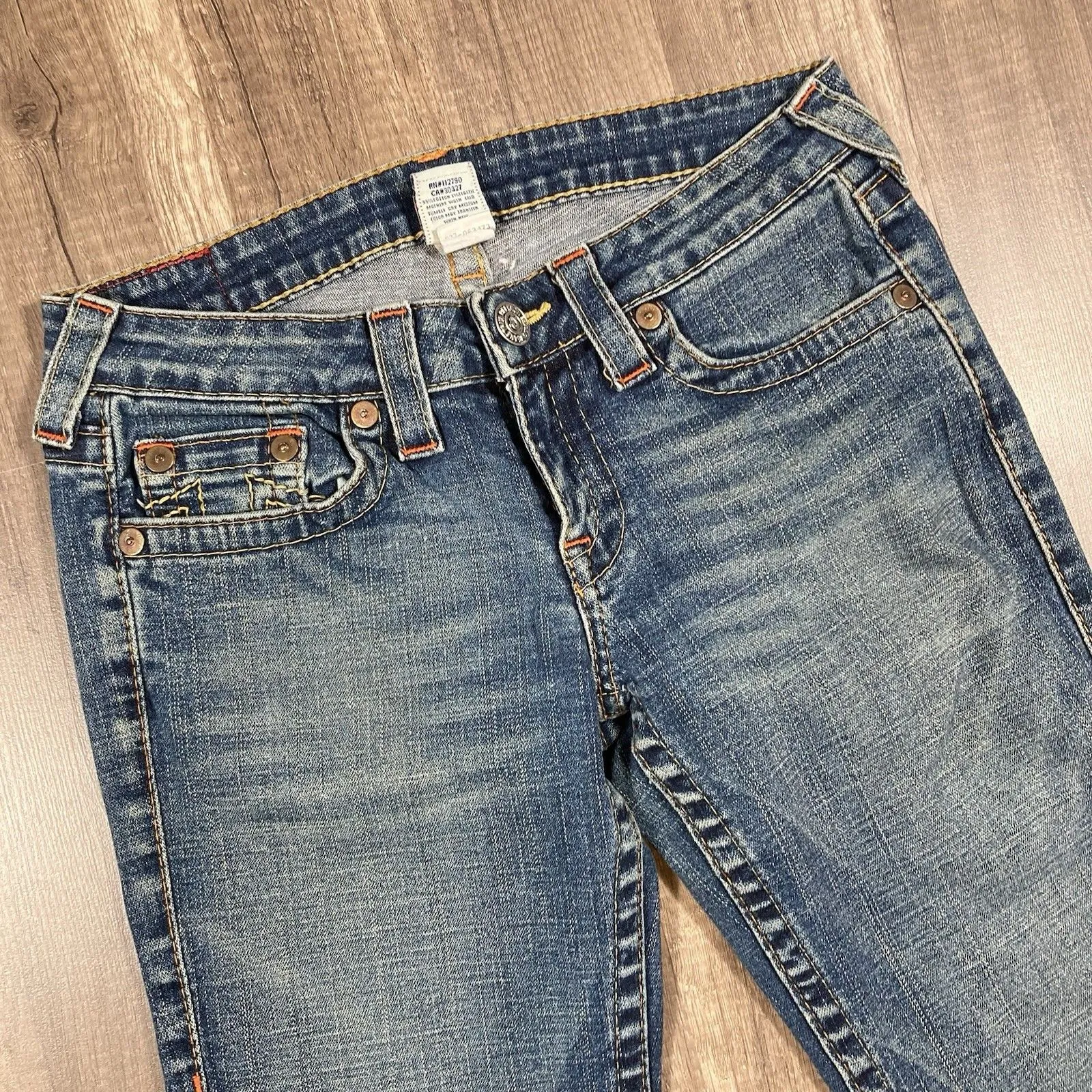 True Religion Y2K Grunge Low Rise Flare Bobby Jeans Women’s Size 28 x 32 - Image 7