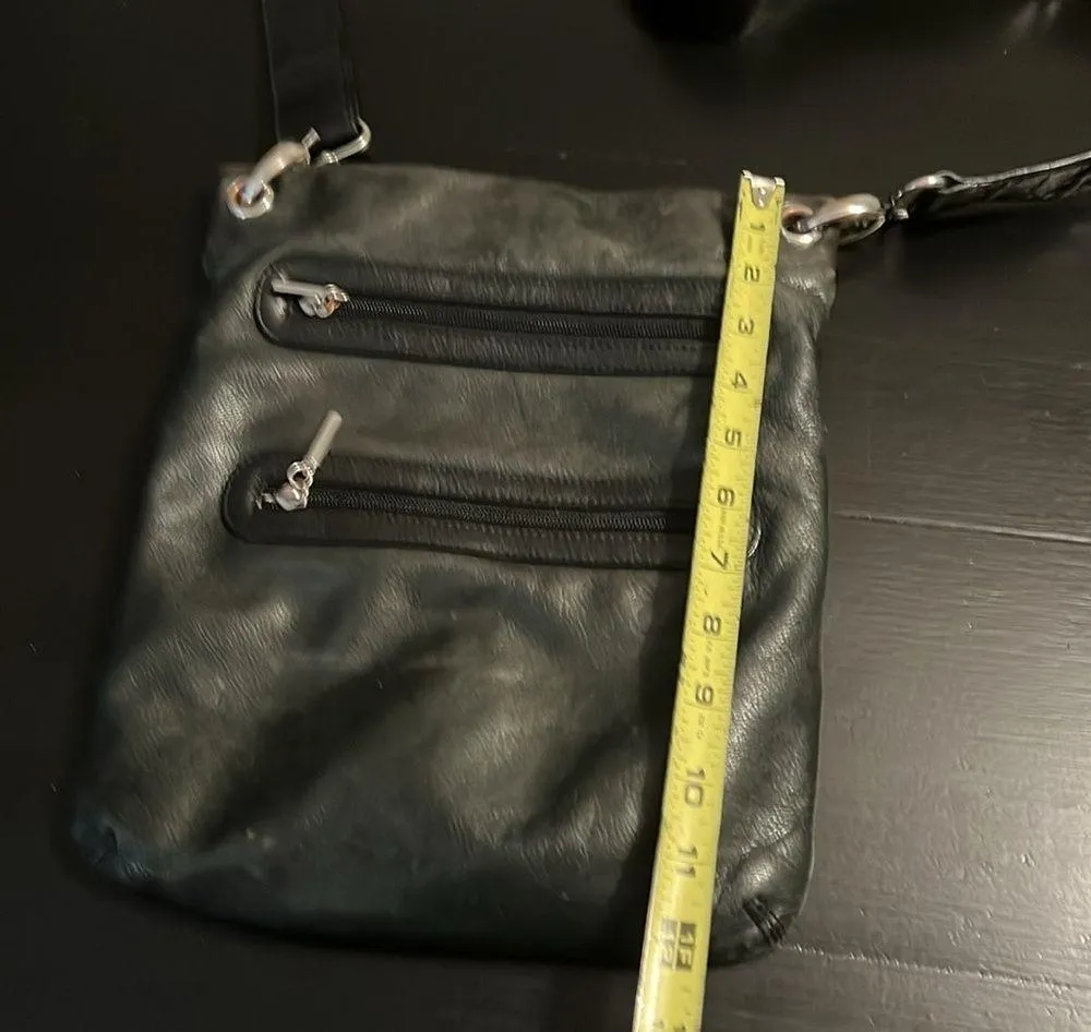 Margot leather crossbody bag Black - Image 4