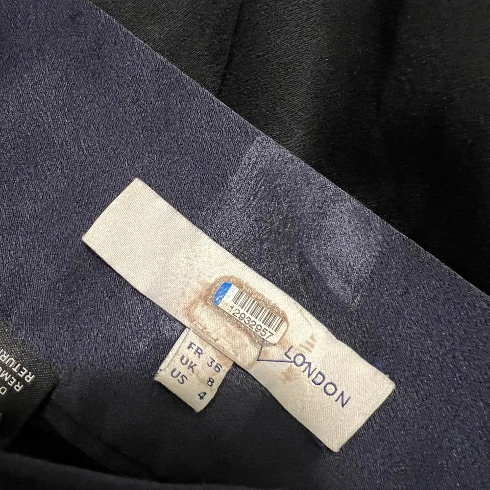 GALVAN Black Fringed Sash Trousers Size 4 US $950 - Image 7