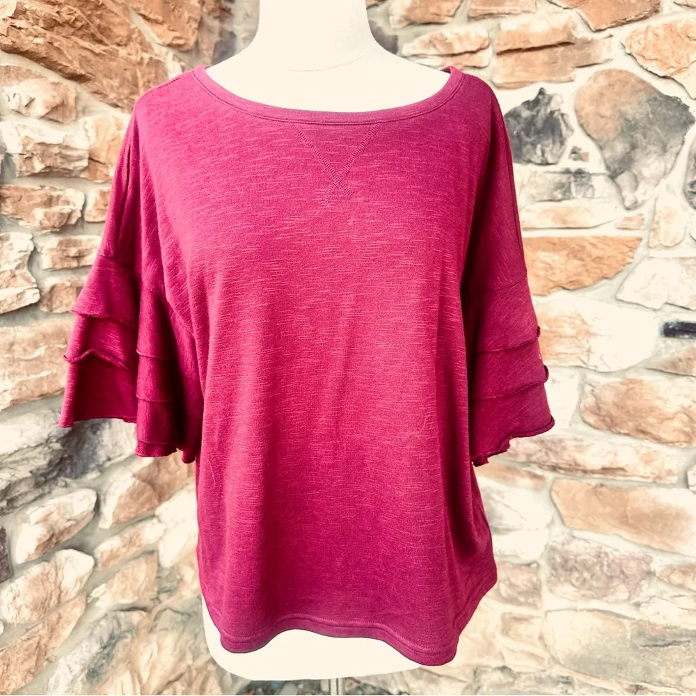 a.n.a A New Approach Deep Ruby Petite Top - Image 13