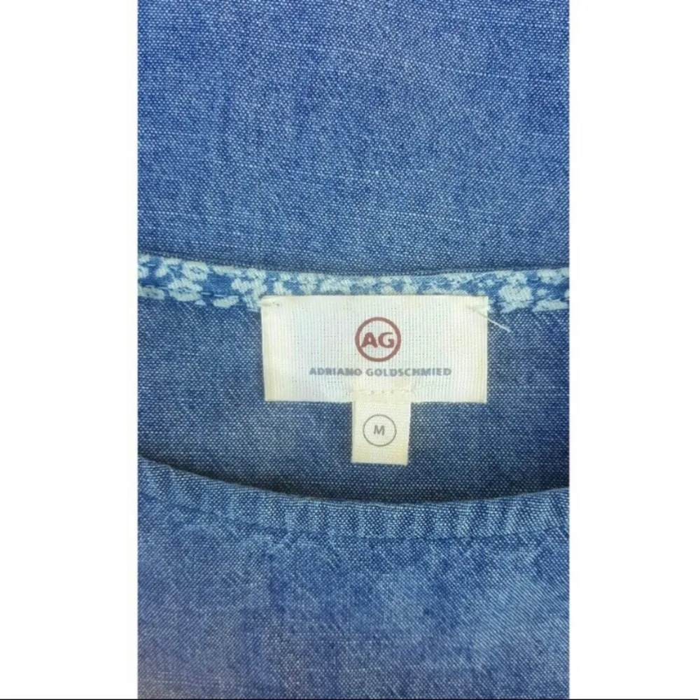 AG Adriano Goldschmied denim flared shirt M - Image 4