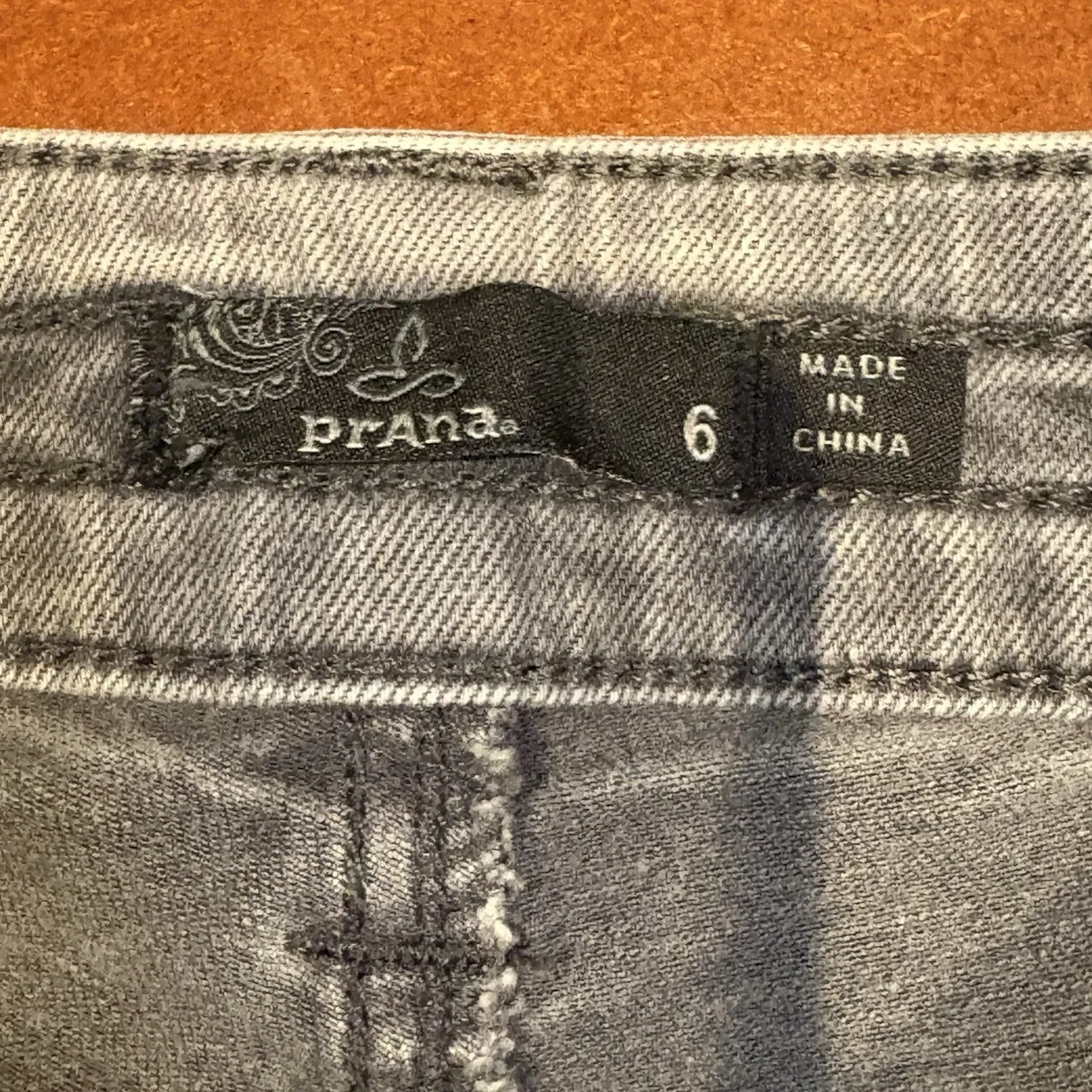 Prana Dollia Pants Womens Gray Mid Rise Envelope Cargo Pockets Size 6 Stretch - Image 5