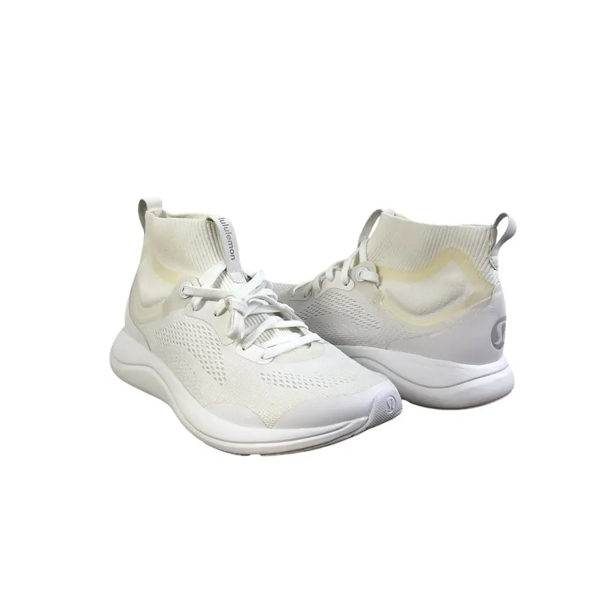 LULULEMON Chargefeel Workout Mid White Sneaker W 8.5 Run Lifestyle Gym Travel - Image 9