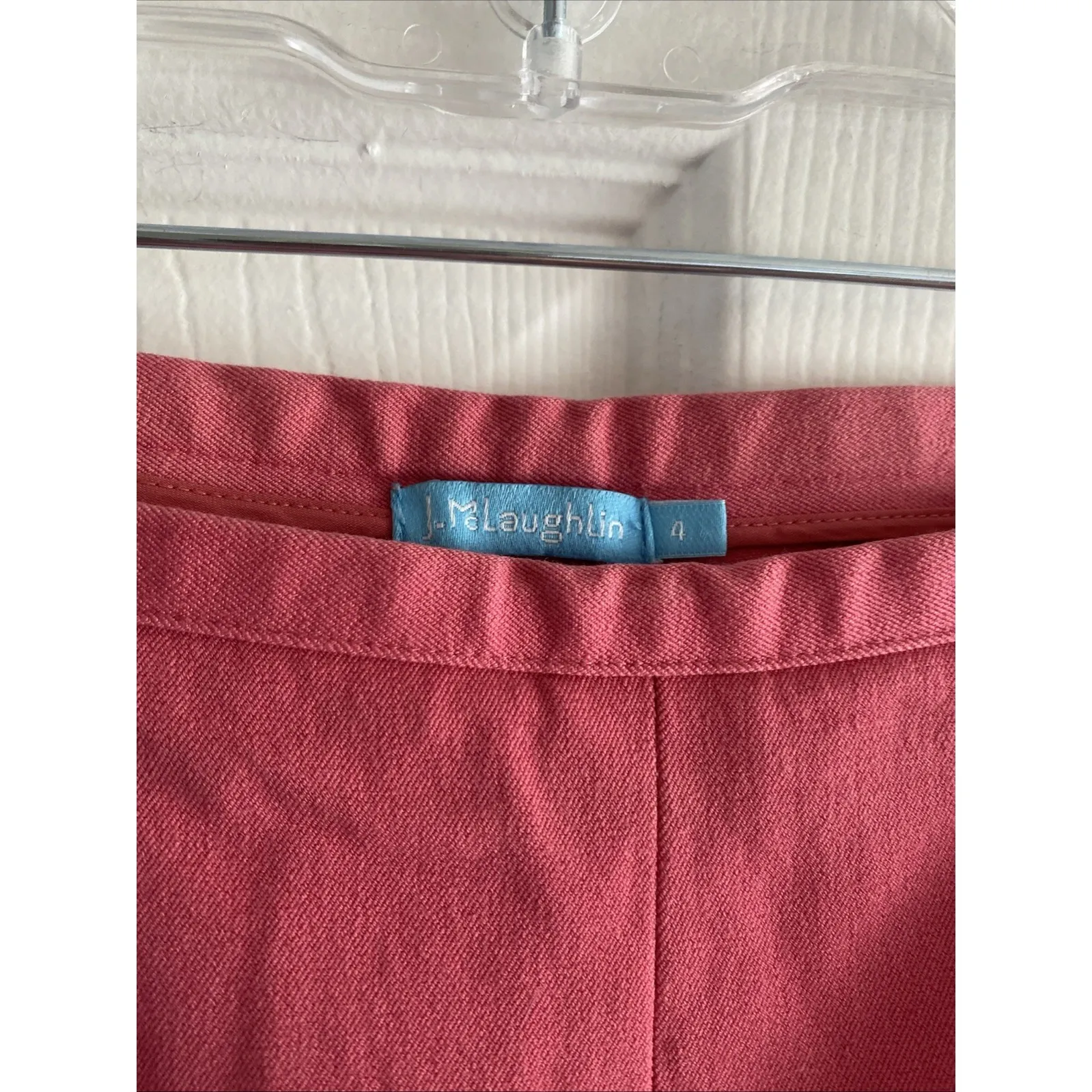 J Mclaughlin Womens 4 Pink Straight Leg Pants - Image 2