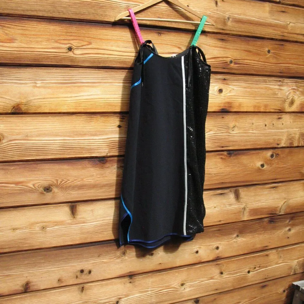 NWT Harvey Faircloth Asymmetrical Sequin Dress Black Size 4 - Image 5