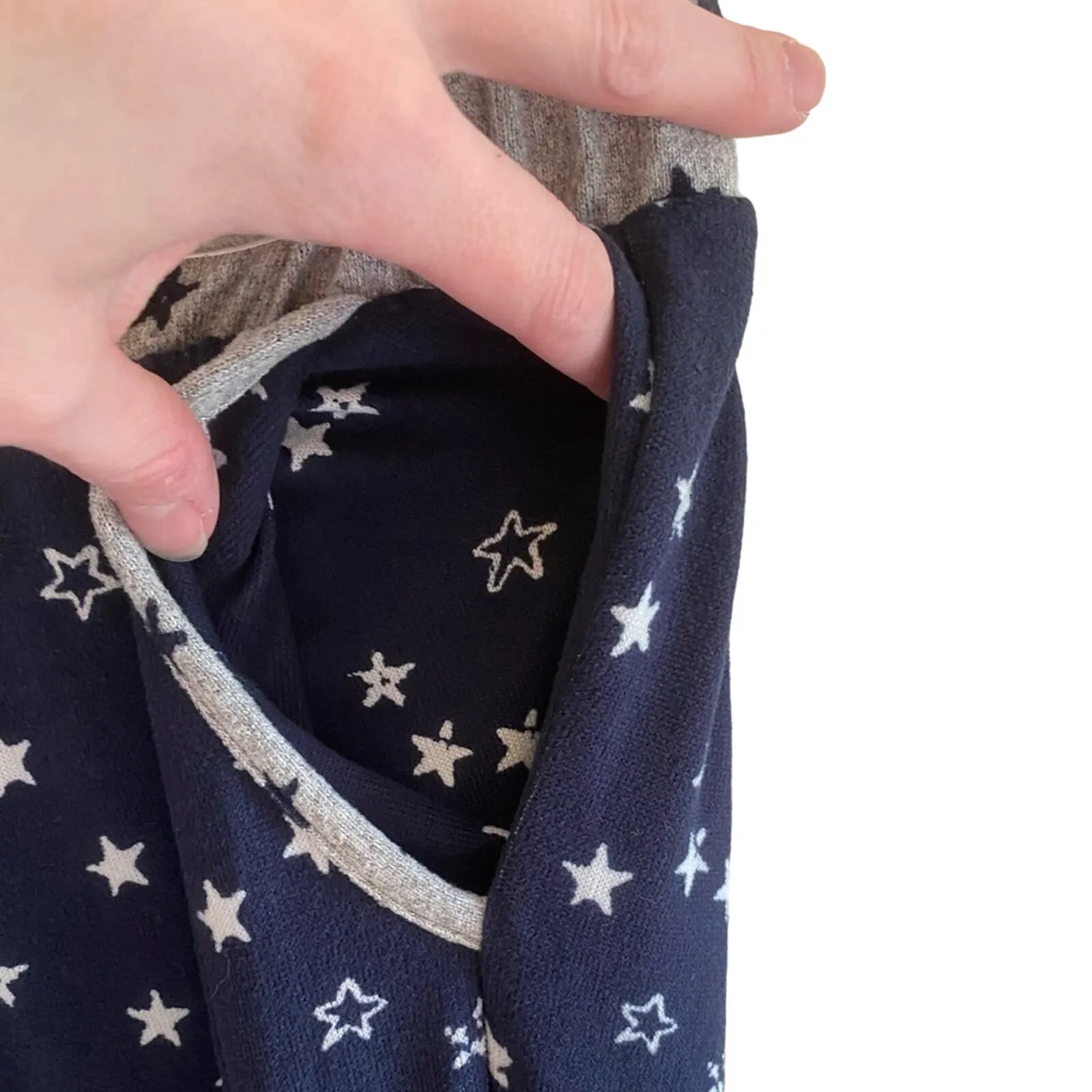 Lucky‎ Brand Blue Gray Star Pajama Pants Large - Image 4