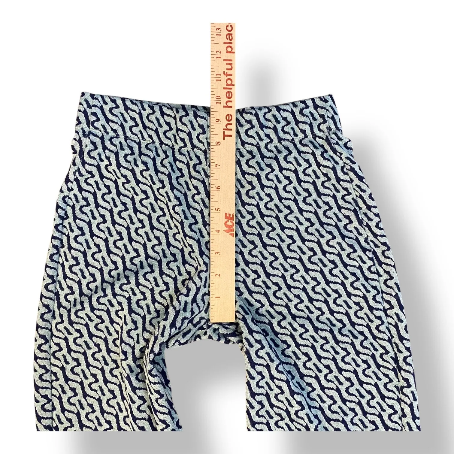 Urban Outfitters Blue Bryn Patterned‎ Flared Leggings Size Small Boho - Image 4