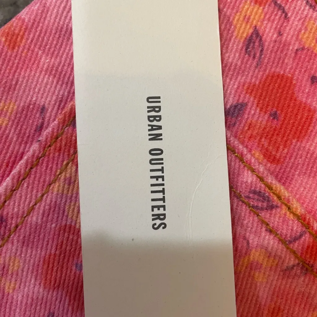 BDG Pink Floral Women's Flare Jeans - Image 4