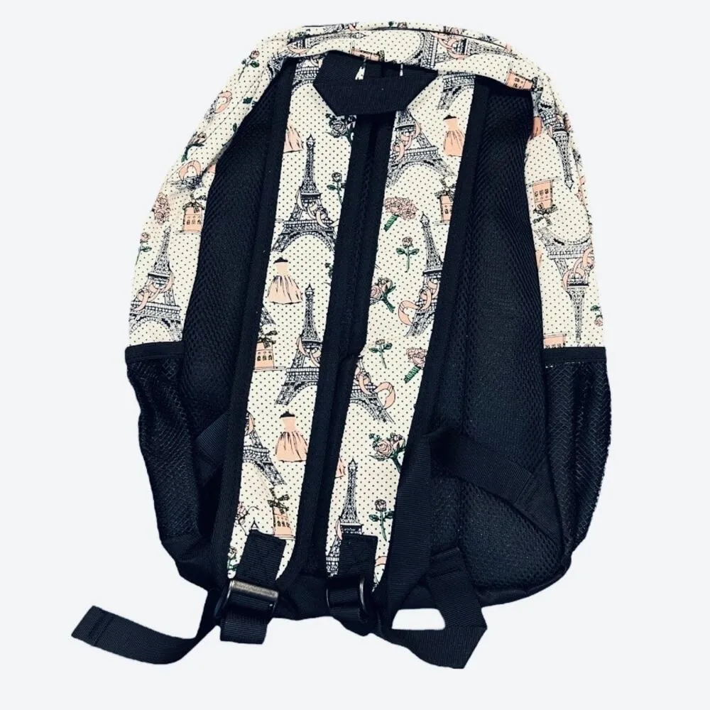 Miyahouse pink &Black Eiffel Tower Parisian Backpack NWOT school girls kids - Image 4