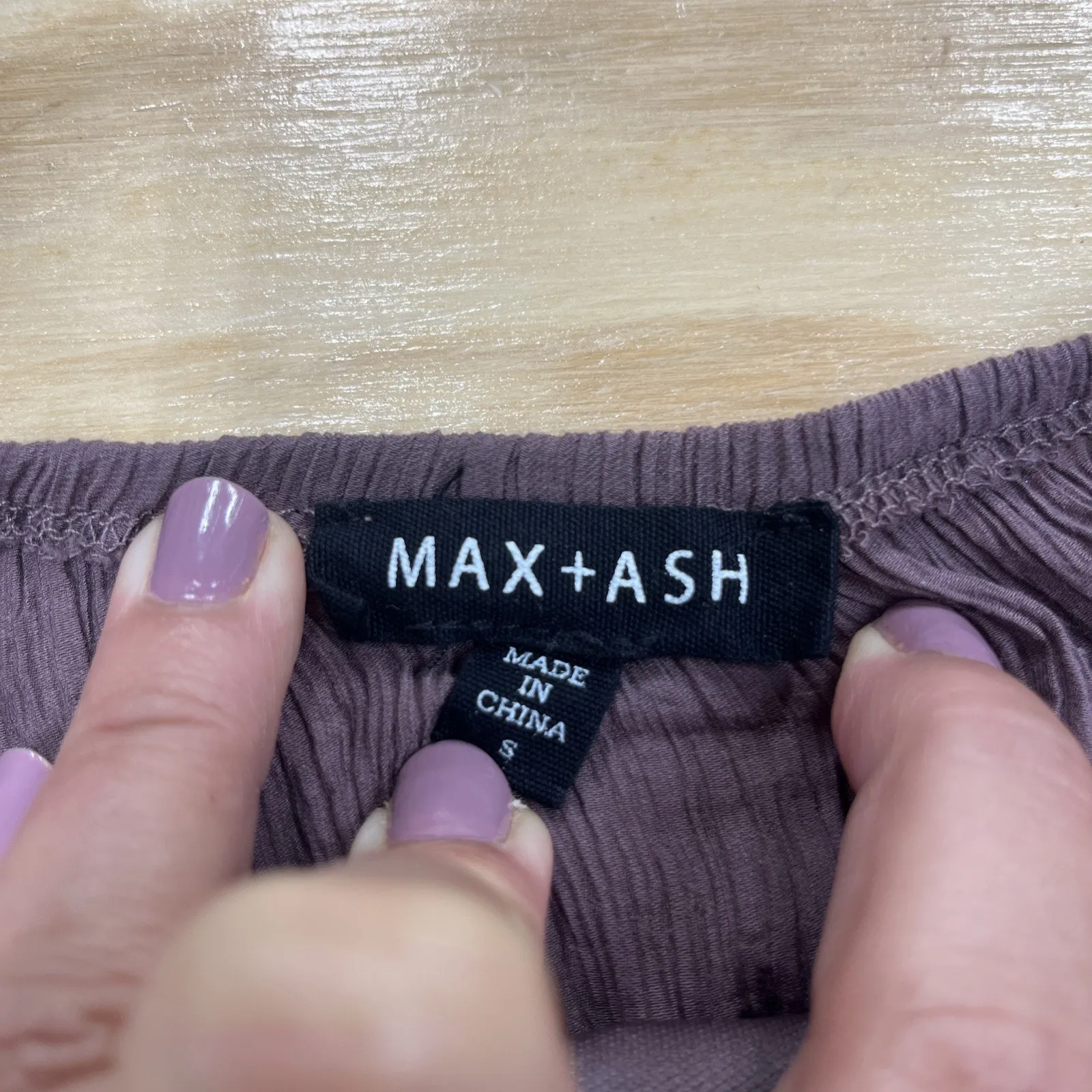 MAX + ASH Gauzy Tiered Maxi Dress Women Small Mauve Boho Cottagecore Peasant Pink - Image 5