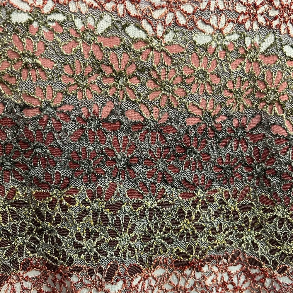 CDW Creative Design Workshop Lacy Decorative Floral Shirt w a little sparkle ✨ - Image 7