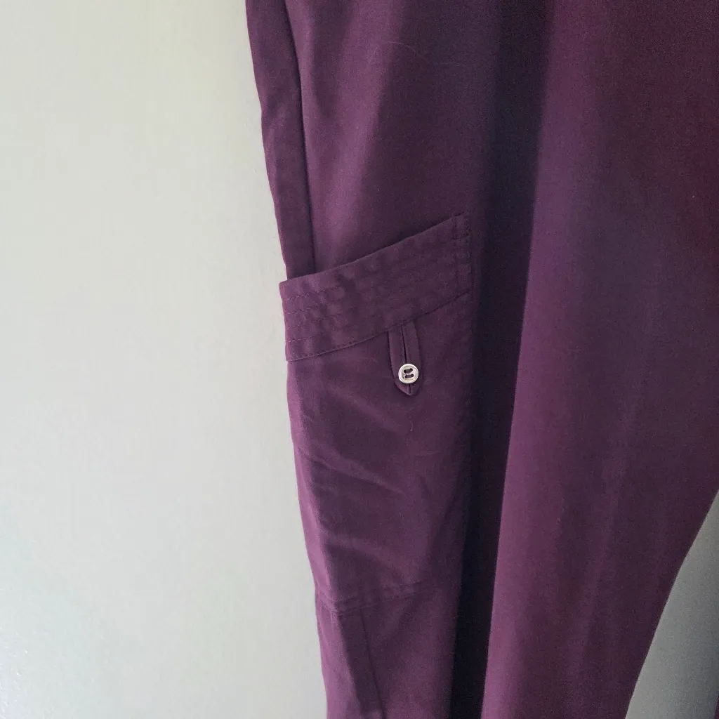 Grey's Anatomy Maroon Scrub Pants - Image 2