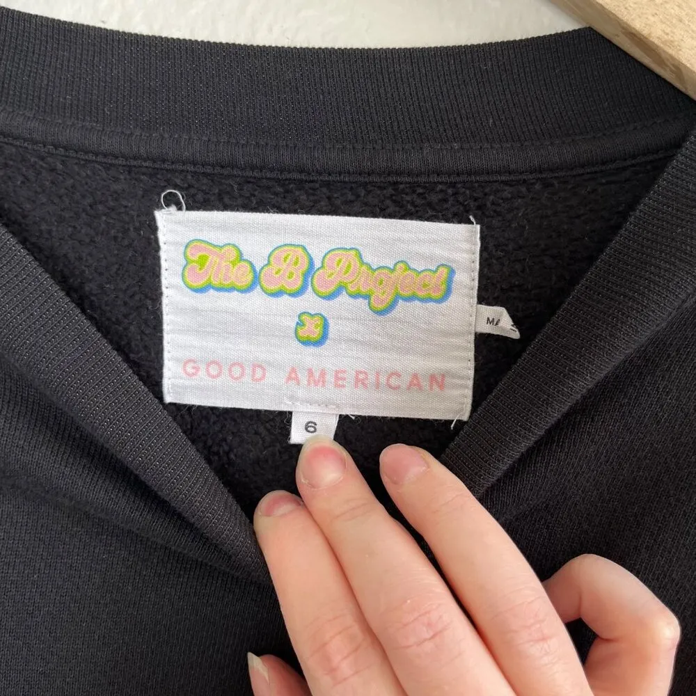 Good American x The B Project Self Made Human Black Sweatshirt 6 (3X) - Image 8