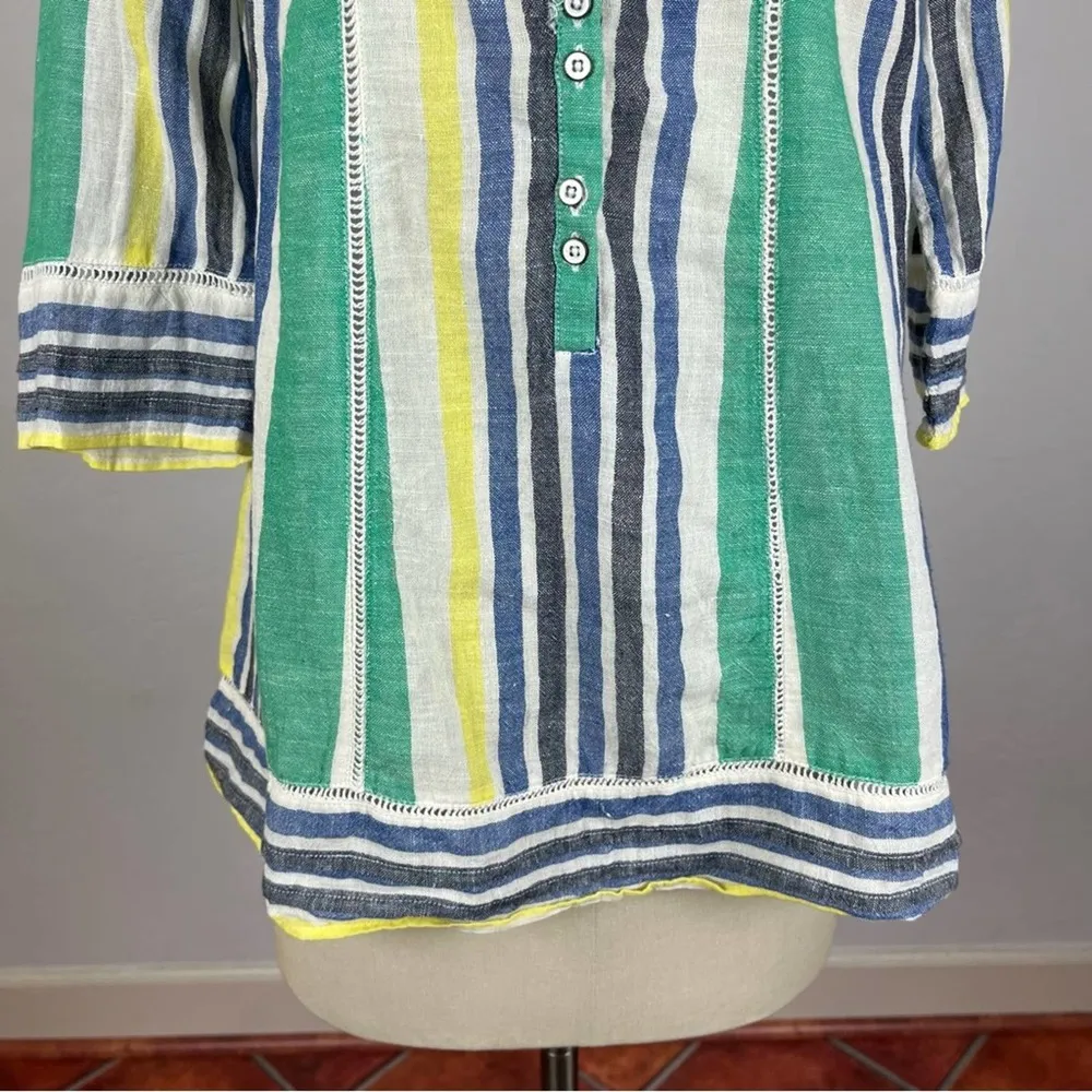 Anthropologie Mermaid Striped Popover Top - Image 5