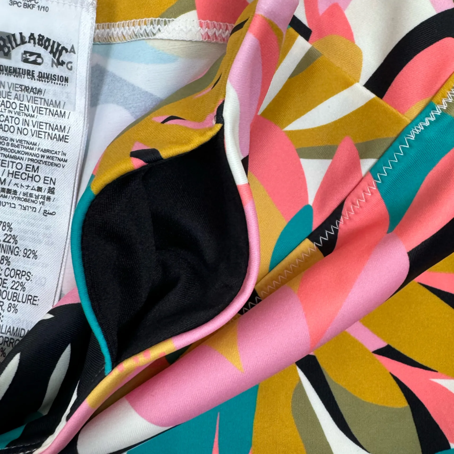 NWT Billabong Drifter Bike Short — Floral High Rise Athletic Women's Shorts - Image 4