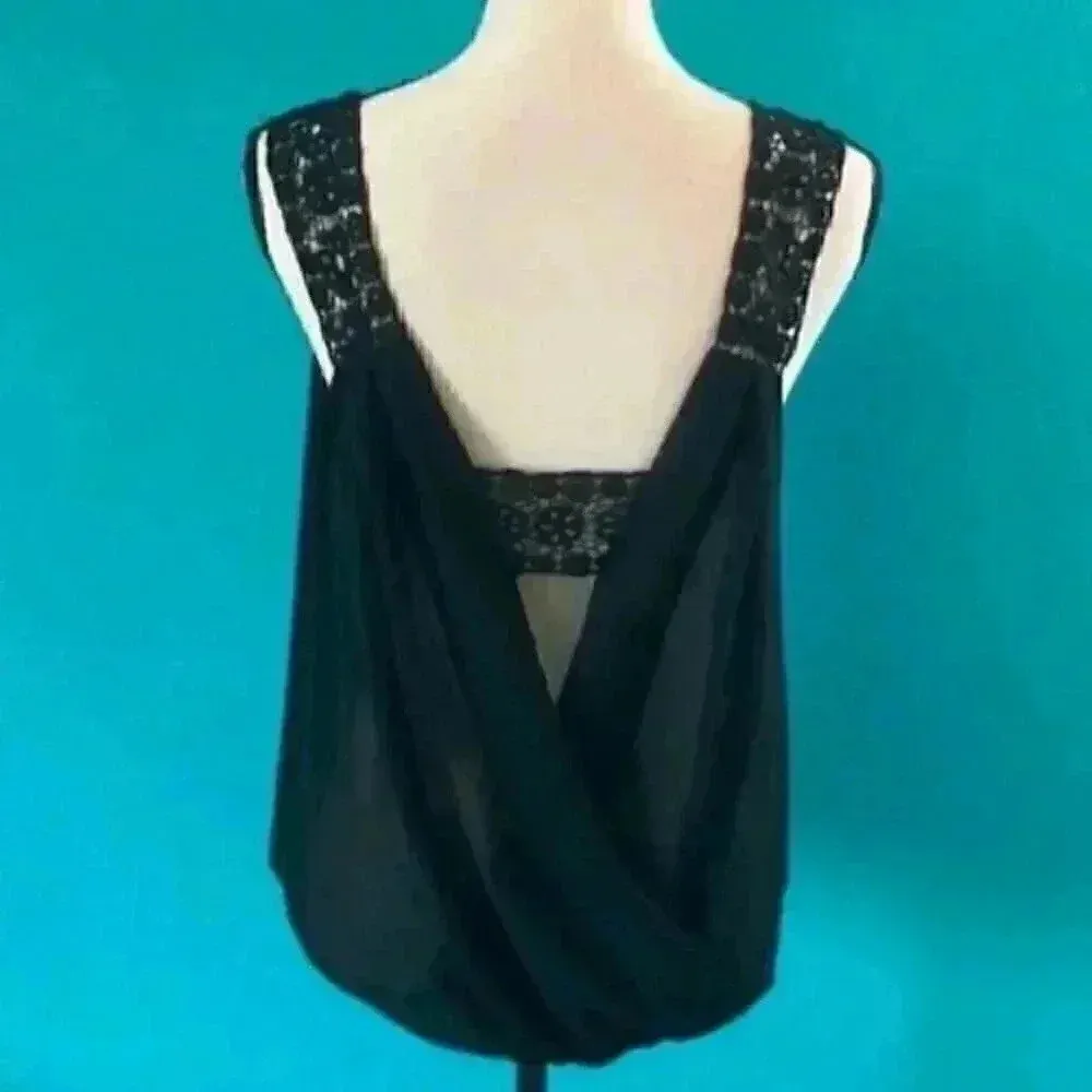 Double zero sheer black shirt - Image 2