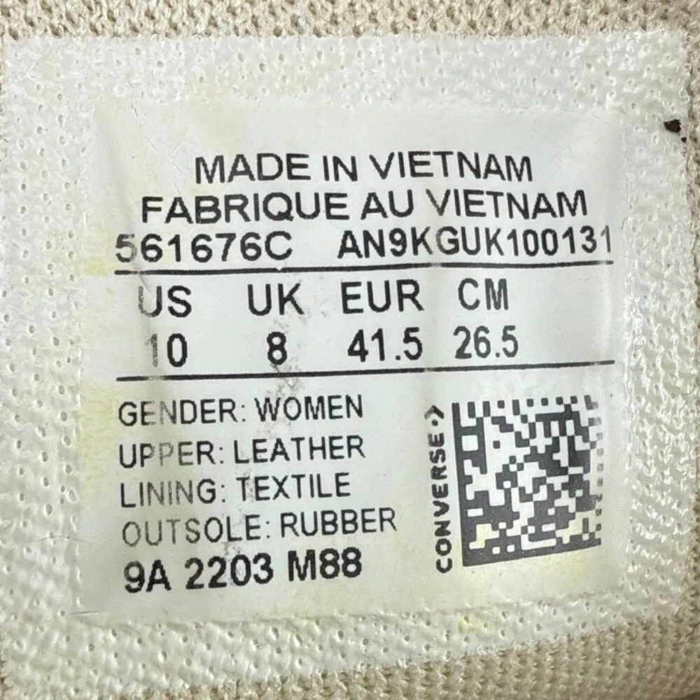 Converse Chuck Taylor All Star Lift Platform White High Top Sneakers Shoes Sz 10 - Image 6