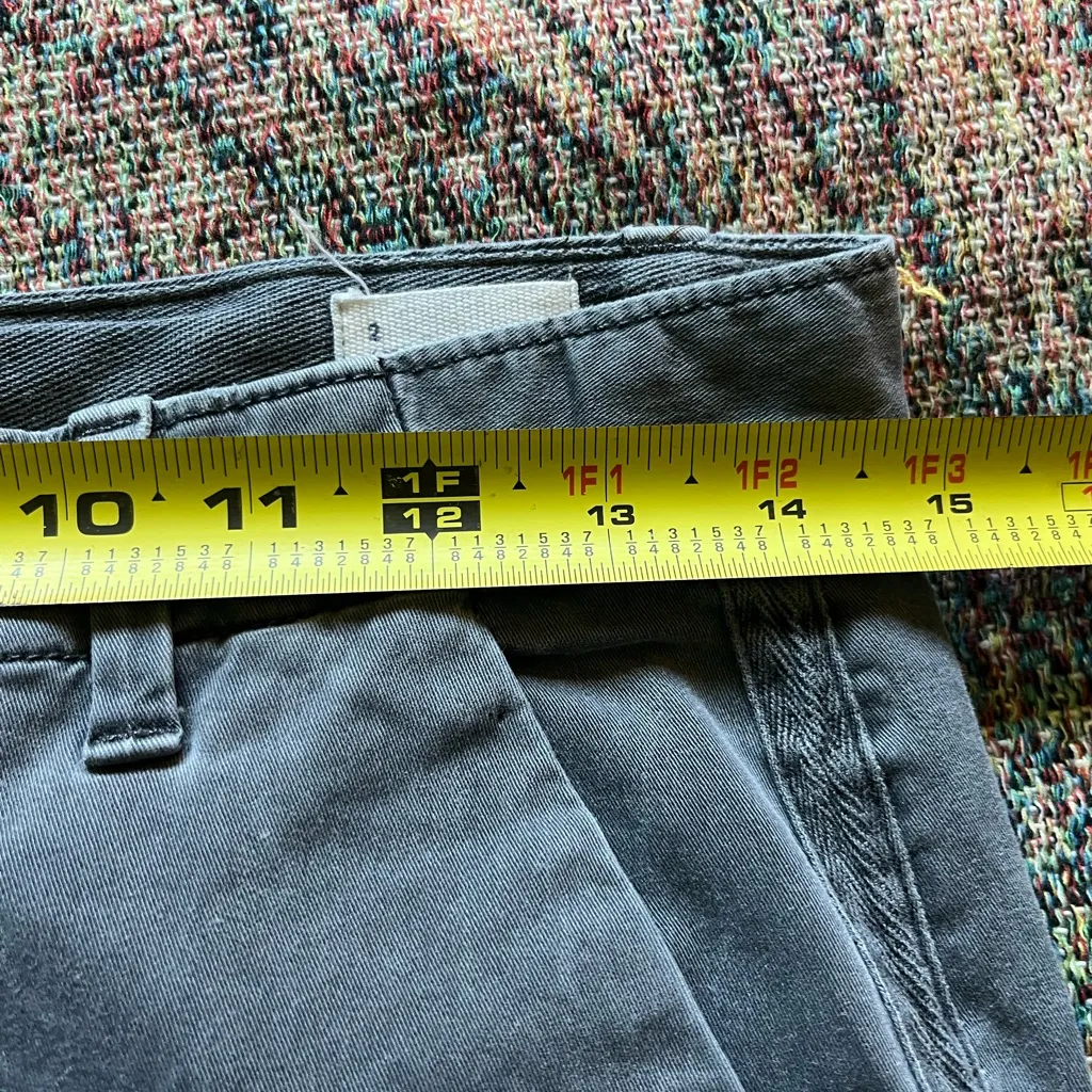 GAP Gray Straight Leg Jeans Casual Style Girlfriend Chinos Pants SZ 2 Khakis - Image 10