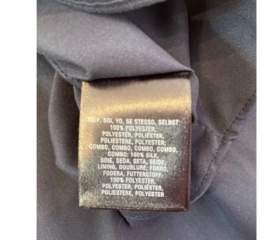 Leifsdottir Navy Blue Surplice Pleated Skirt Maxi Dress EUC Sz 6 Silk Belted - Image 12