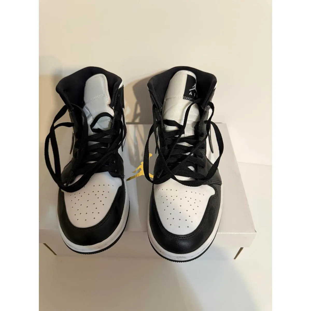 Jordan 1 Mid Panda Black White Sneakers Women’s 9.5 DV0991-101 Brand New w Box - Image 11