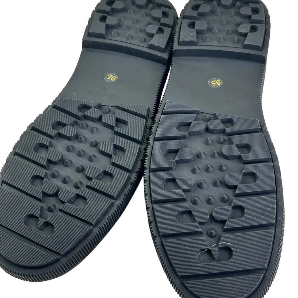 NEW Kelsi Dagger Brooklyn Pulse Gold Chain Platform Loafer 9.5 Black leather - Image 7