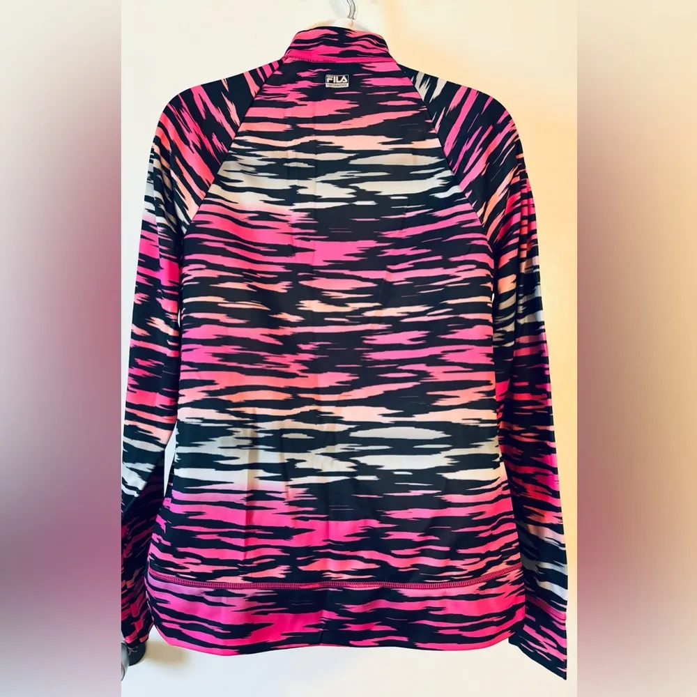 Women’s Small FILA pull over zip up gym workout sweat shirt jacket NWTS - Image 6