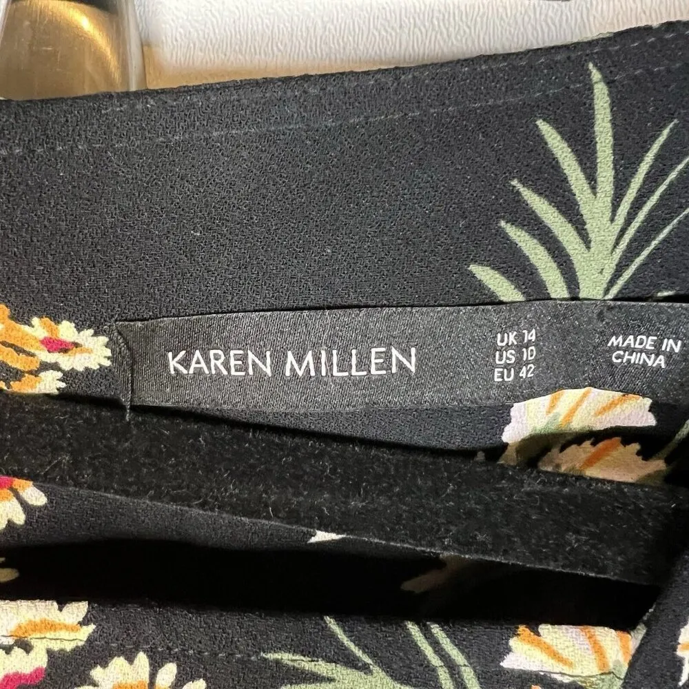 Karen Millen Daisy Floral Jumpsuit Sleeveless Square neck Women’s‎ Size 10 - Image 9