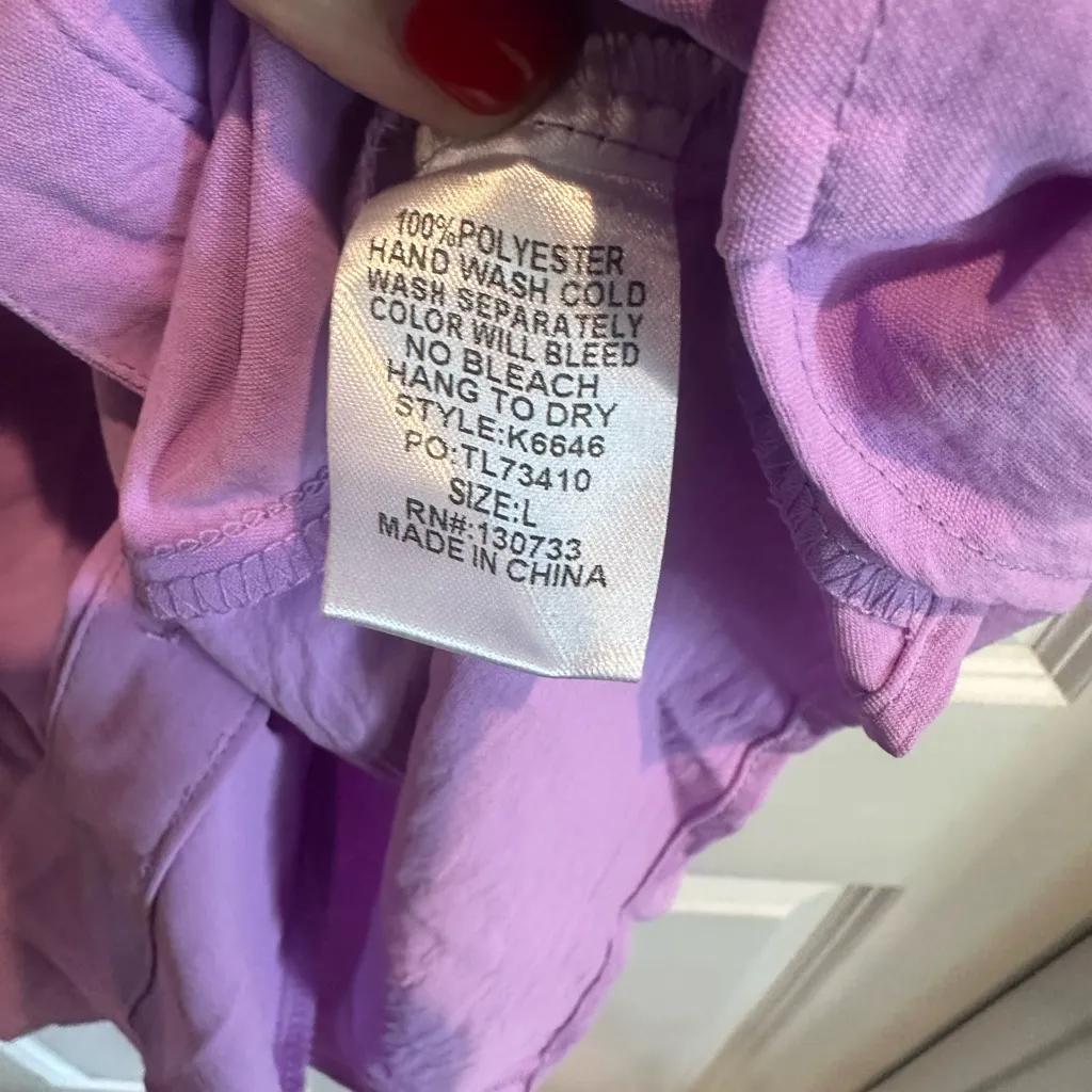 Umgee Lavender Button-Up Dress - Image 3