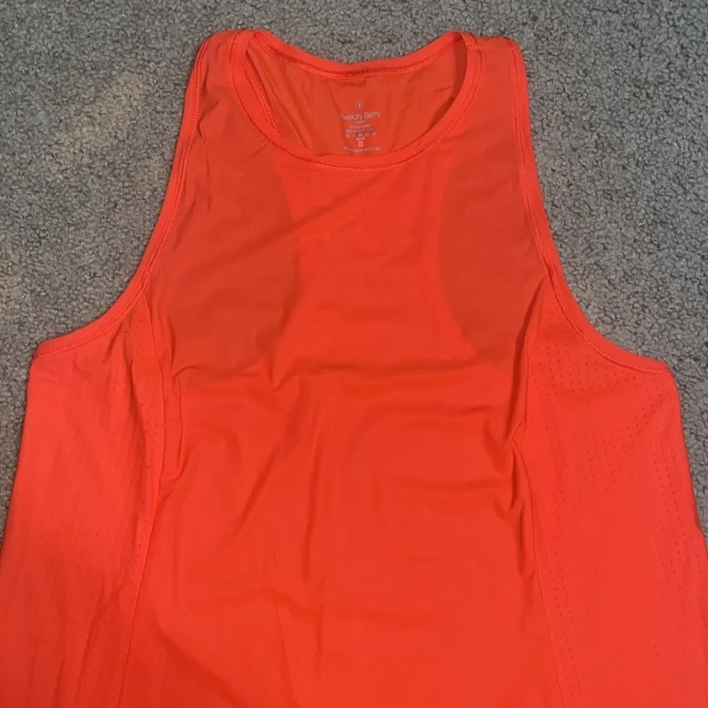 Sweaty Betty Explorer Ace Midi Swing Sleeveless Athleisure Dress Orange‎ S 4/6 - Image 4