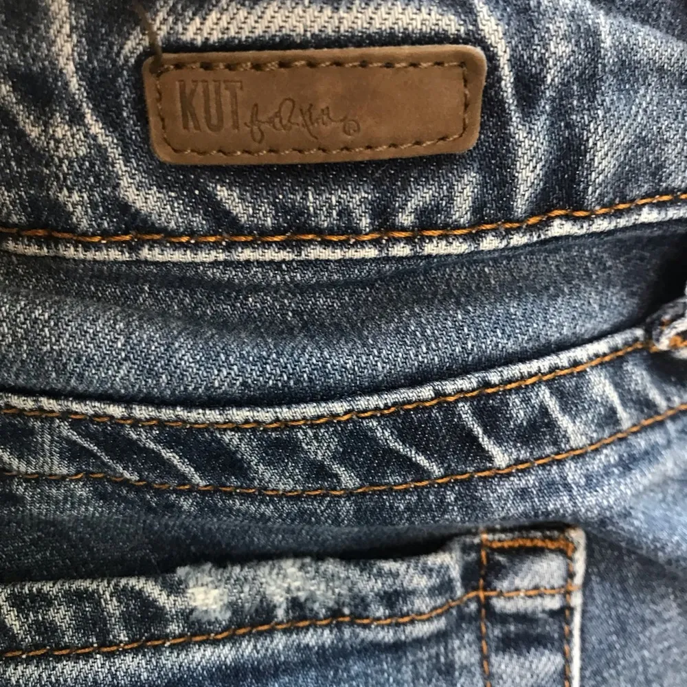 Kut from the Kloth Straight leg jeans 6 denim casual distressed denim pants - Image 9