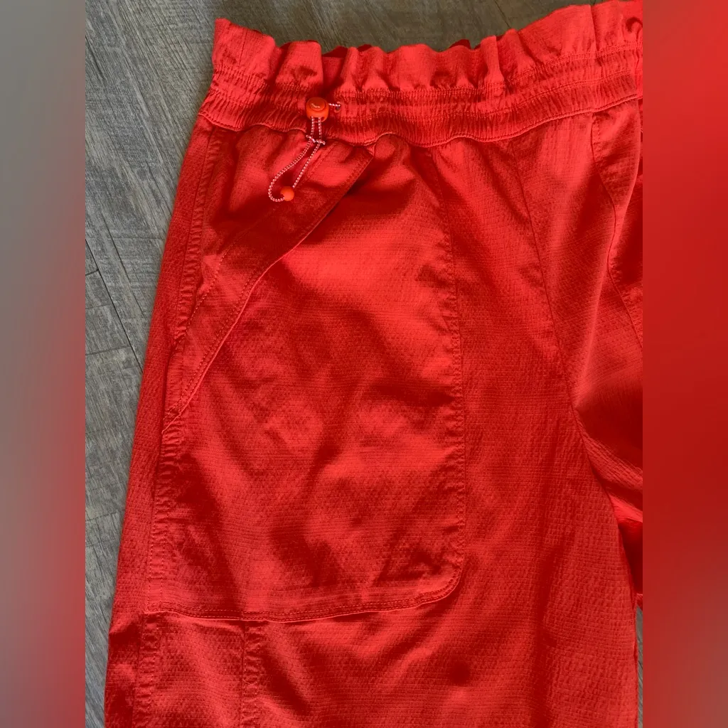Athleta Trekkie Parachute Pants in "Vermil-lion Orange" Size 4 - Image 8