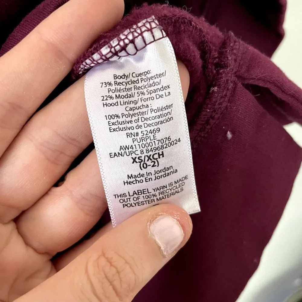 Athletic Works deep pink plum hoodie sweater casual comfortable athleisure - Image 6