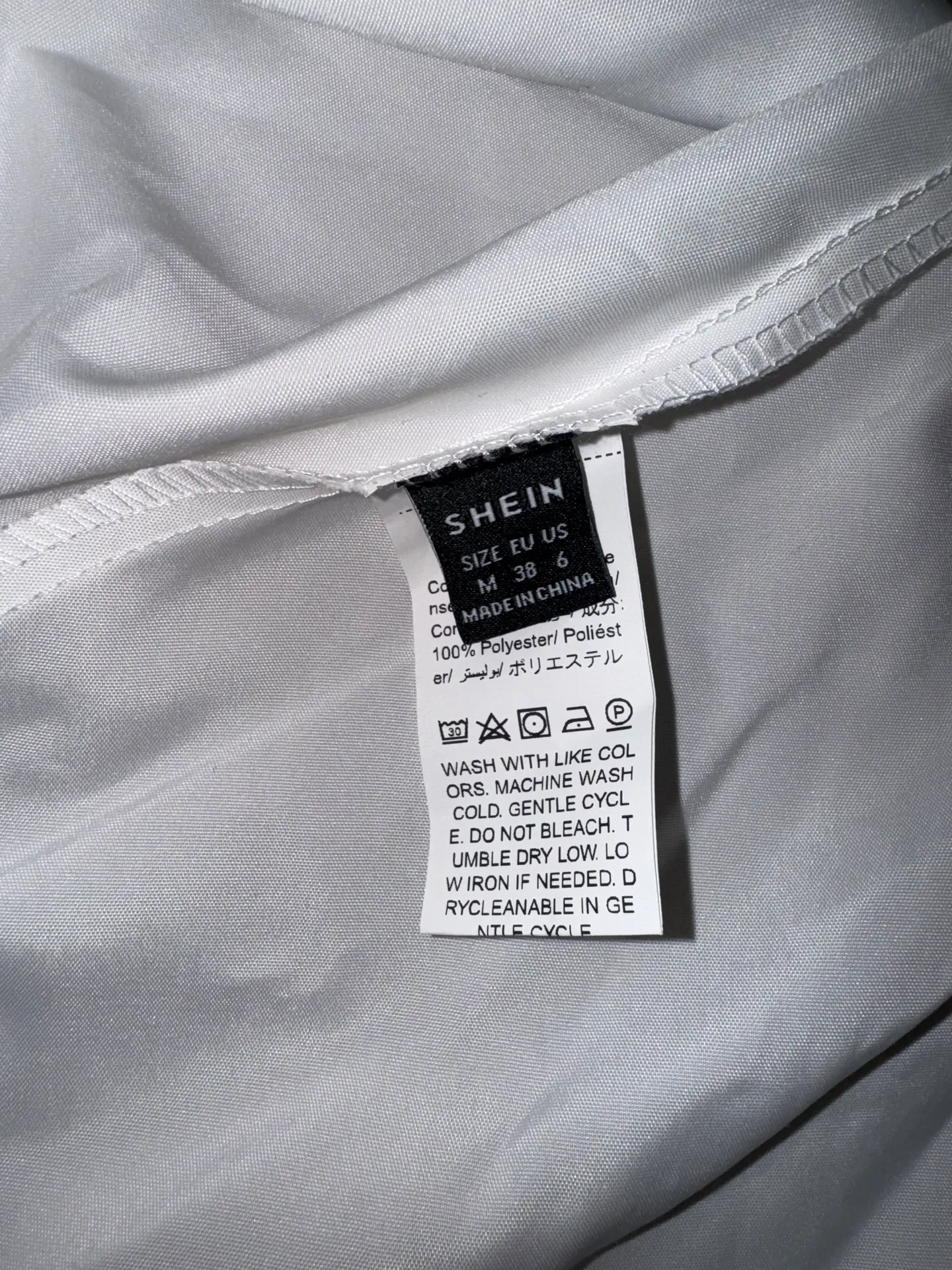 White Babydoll Dress Size M - Image 4