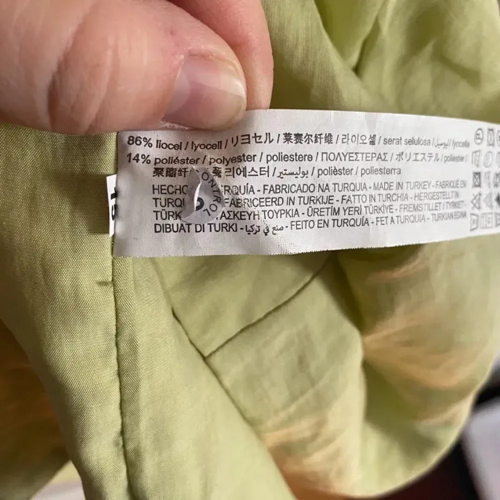 Green Draped Mini Dress - Image 8