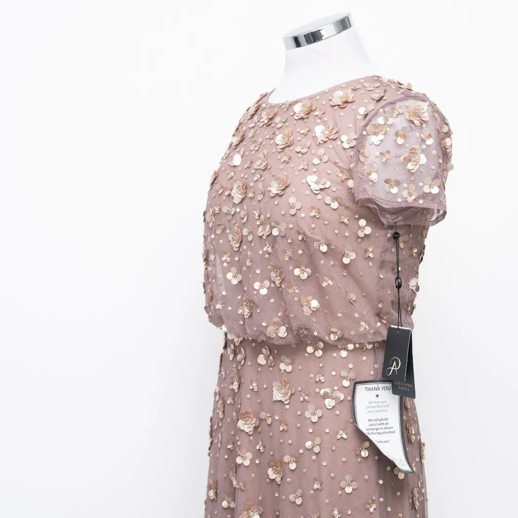 Adrianna Papell -  Petite 3D Embellished Blouson Gown - Image 11