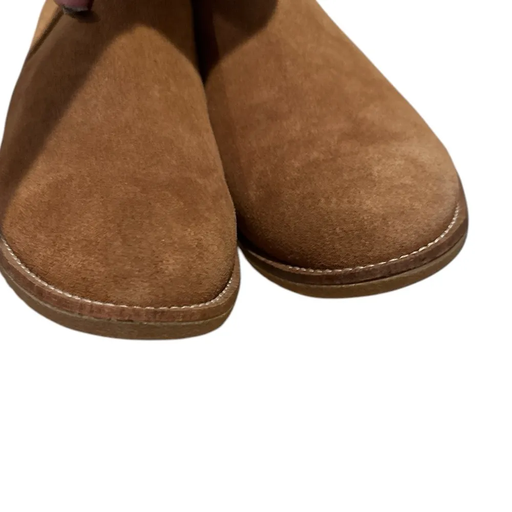 FRANCO SARTO JUSTIA SUEDE BROWN TAN SHERPA INSOLE LOAFER SLIPON SHOES 8.5 - Image 4