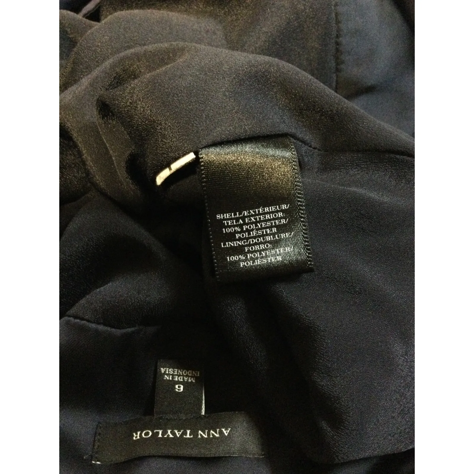 Ann Taylor Women's Navy Blue Medallion Print Flared Skirt Boho‎ Festival Size 6 - Image 7