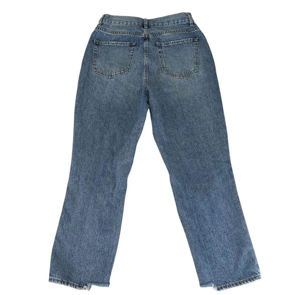 PacSun High-rise Straight Leg Jeans Distressed Cotton Rigid Denim Women's 29 Mom - Image 2