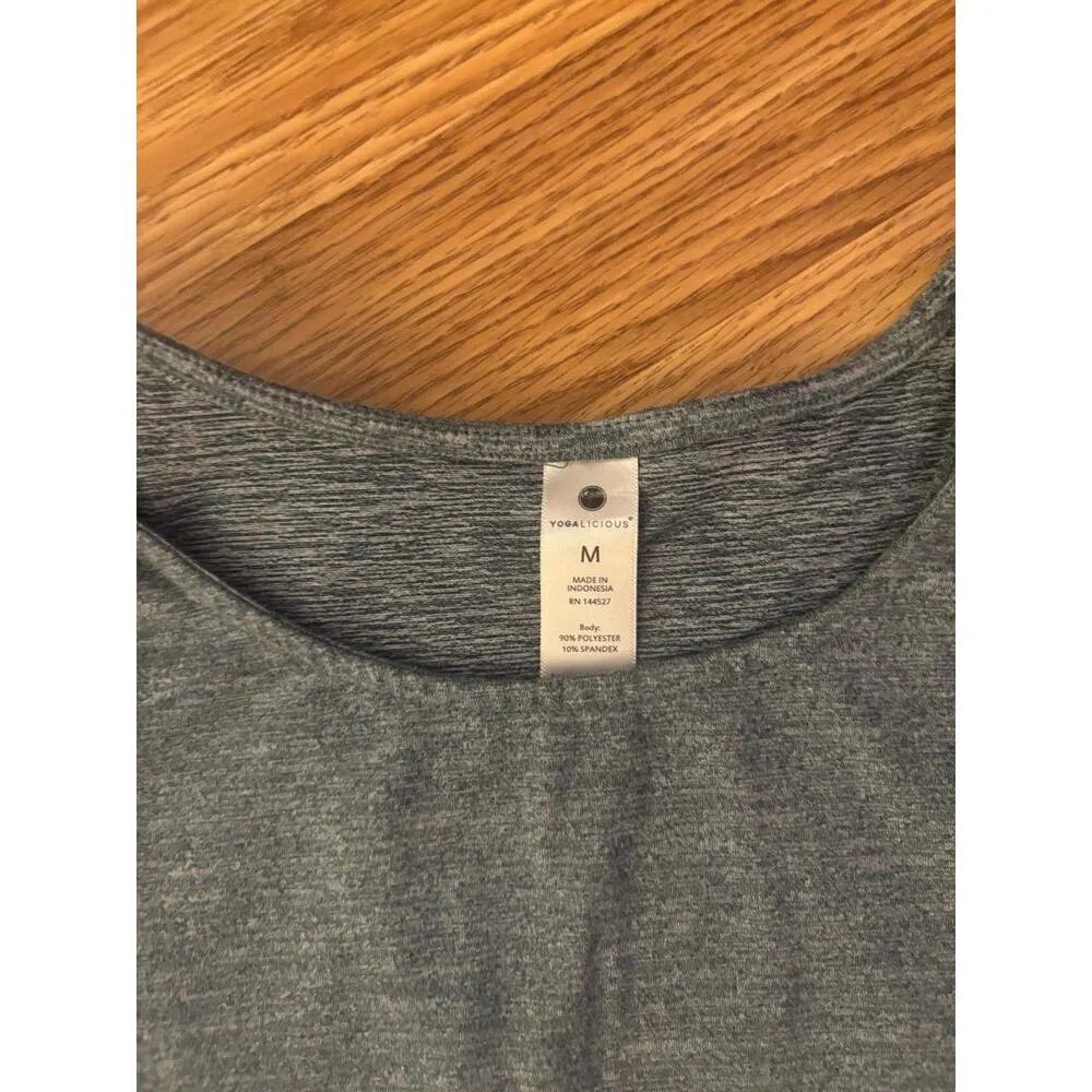 Yogalicious Workout Open Back Tie Knot Tank Top Size Medium - Image 3