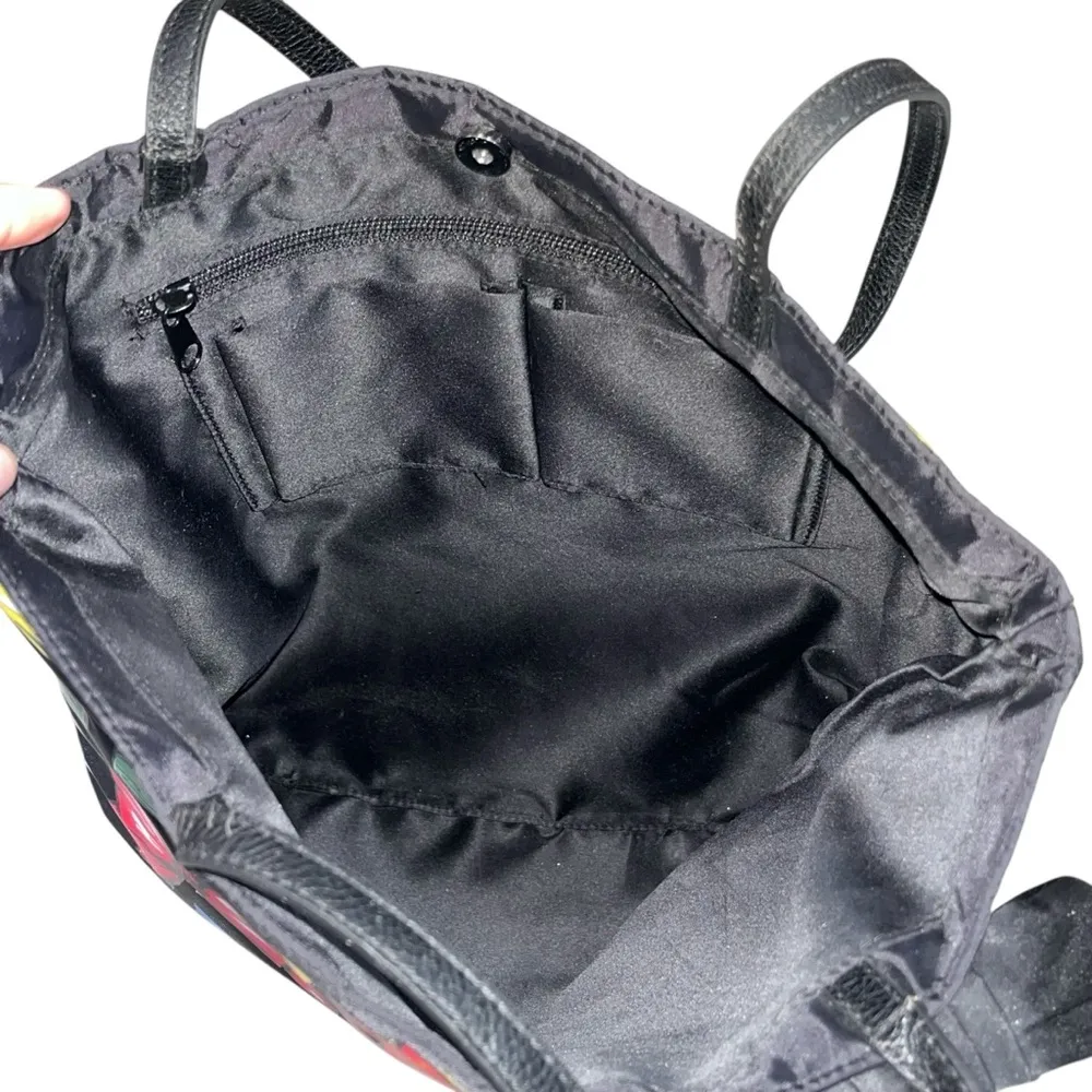 Brighton Take a Beau Black Large Bow Tote Bag Shopper Handbag Purse - Image 5