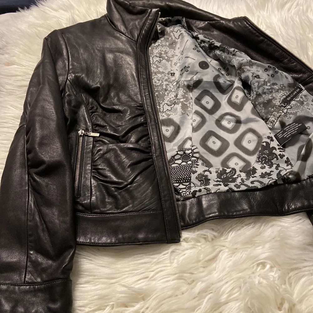 ADLER COLLECTION LAMB SKIN LEATHER JACKET SIZE M - Image 10