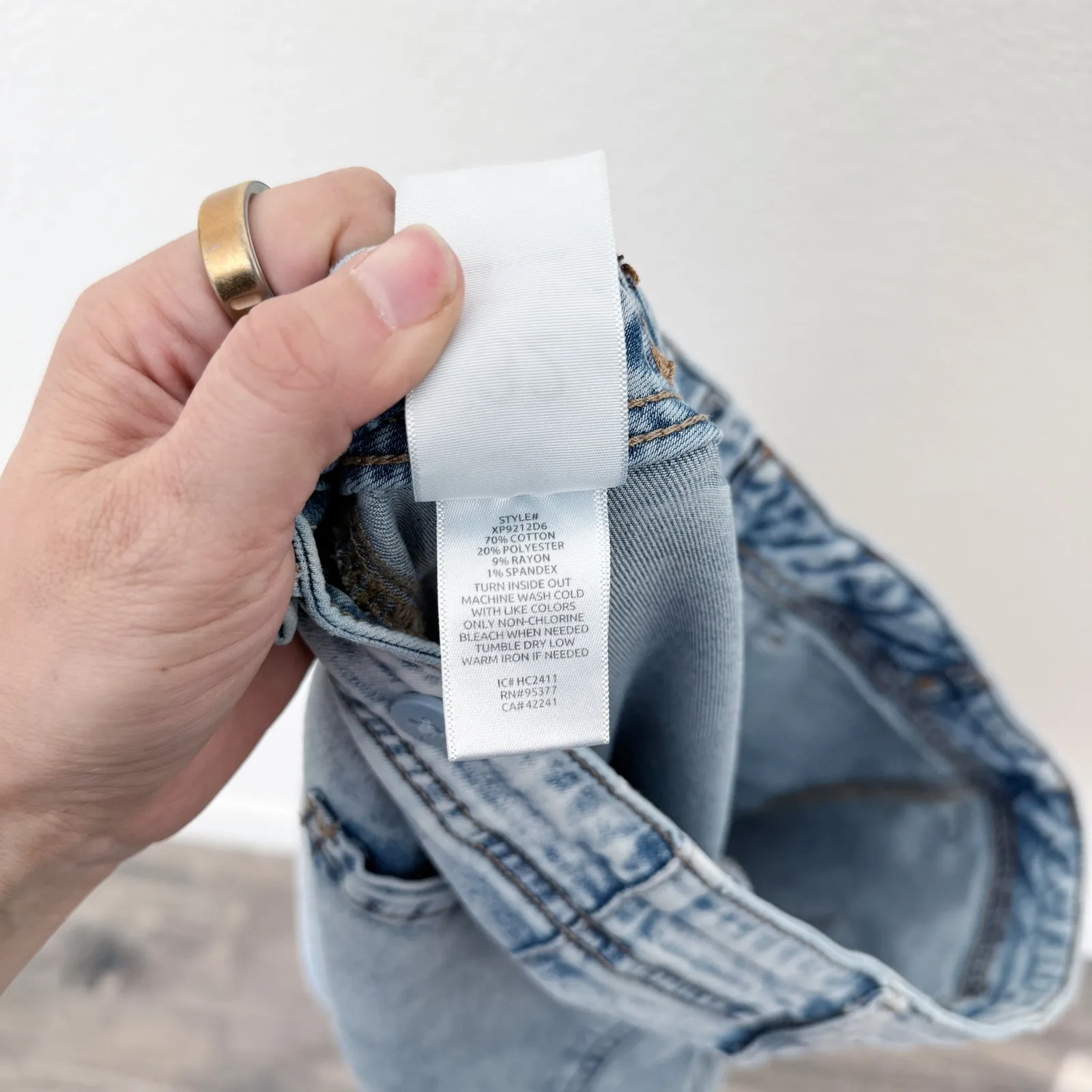 [Sanctuay] Light Wash Acid Denim High Rise Wide Leg Cargo Jeans Stretch Size 32 - Image 11