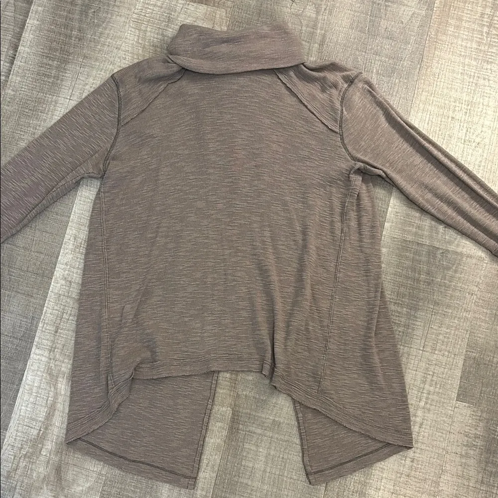 free people split back turtleneck Tara sweater - Image 3