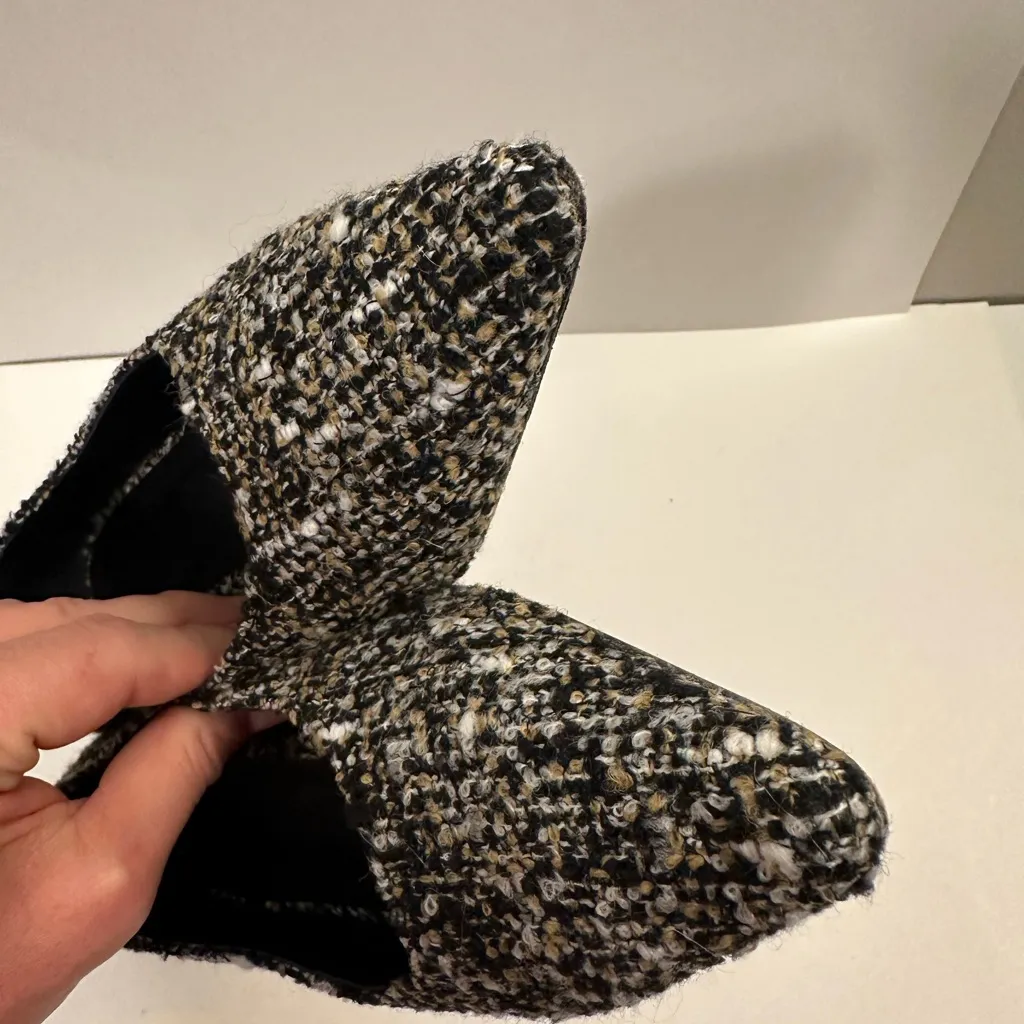 J.McLaughlin Owyn Boucle Tweed Flat Size 9.5 Black - Image 7
