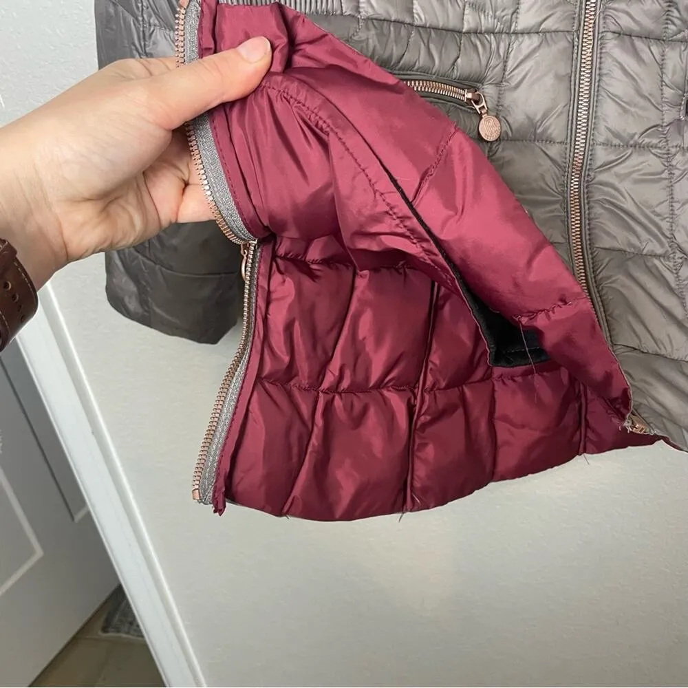 BERNARDO Stylish Pewter Primaloft Quilted Puffer Winter Jacket Size L - Image 8